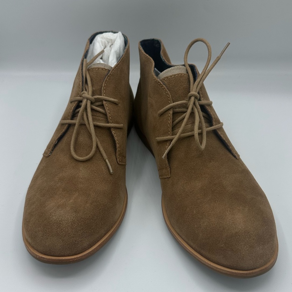 Ladies Tan Suede Chukka Boots